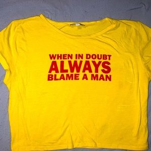 Women’s cropped shirt